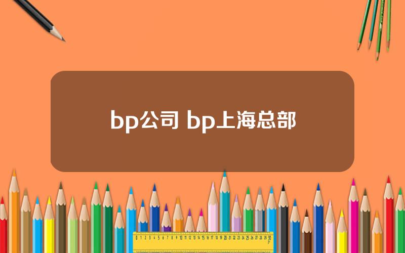 bp公司 bp上海总部
